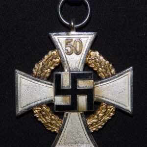 Badge of honor for 50 years of special service in a case, Treudienst-Ehrenzeichen für 50 Jahre Sonderstufe im Etui