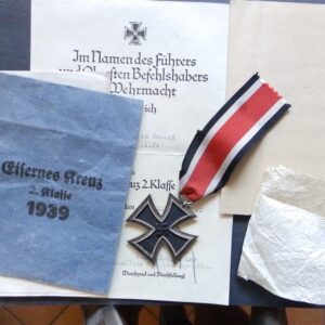 EK2 Iron Cross / Eisernes Kreuz Complet set by L. Christian Lauer PKZ Number 14