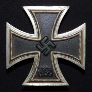 EK1 Iron Cross / Eisernes Kreuz Schauerte & Hohfeld pin back marked L/54 (with curved marked type)  (much rarer than the marked types)