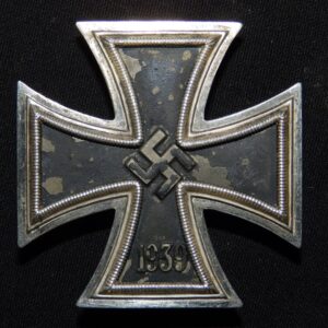 EK1 Iron Cross / Eisernes Kreuz Rudolf Souval marked mark L/58 nonmagnetic /brass/ late period wartime period types with F. Orth type inner core variant